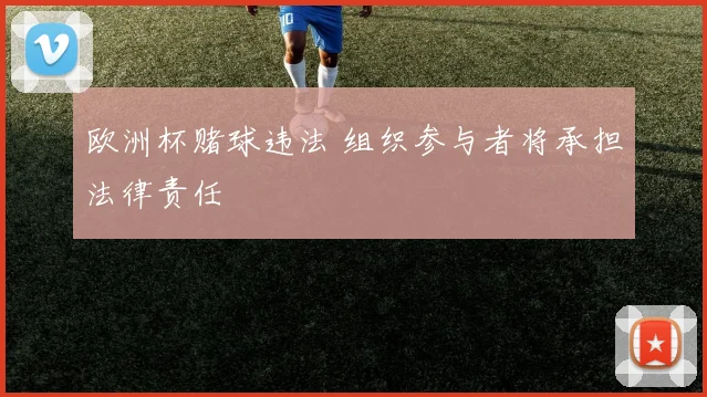 欧洲杯赌球违法 组织参与者将承担法律责任